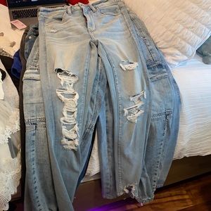 skinny high rise jeans